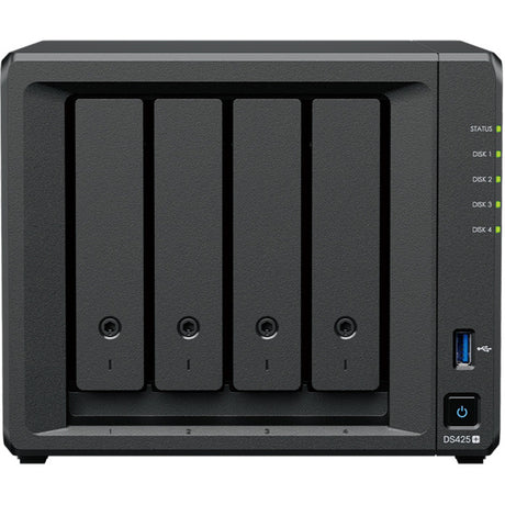 Synology diskstation ds425+ nas (nero, 2x LAN, 2x USB-A 3.2 (5 Gbit s))
