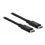 Delock Cavo coassiale coassiale USB4 da 40 Gbps (nero, 0,8 metri)