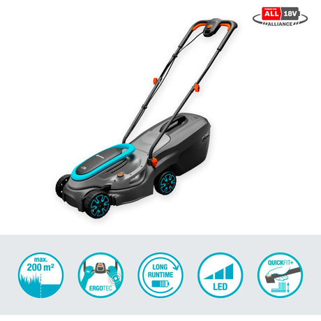 Gardena powermax 32 18v p4a leggere batteria per tosaerba incl. caricabatterie 18 V larghezza di taglio max. 320 mm