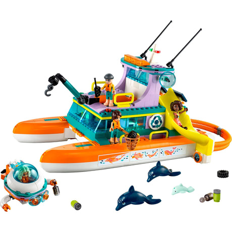 LEGO Friends - Giocattolo per la costruzione della barca di salvataggio in mare (41734)