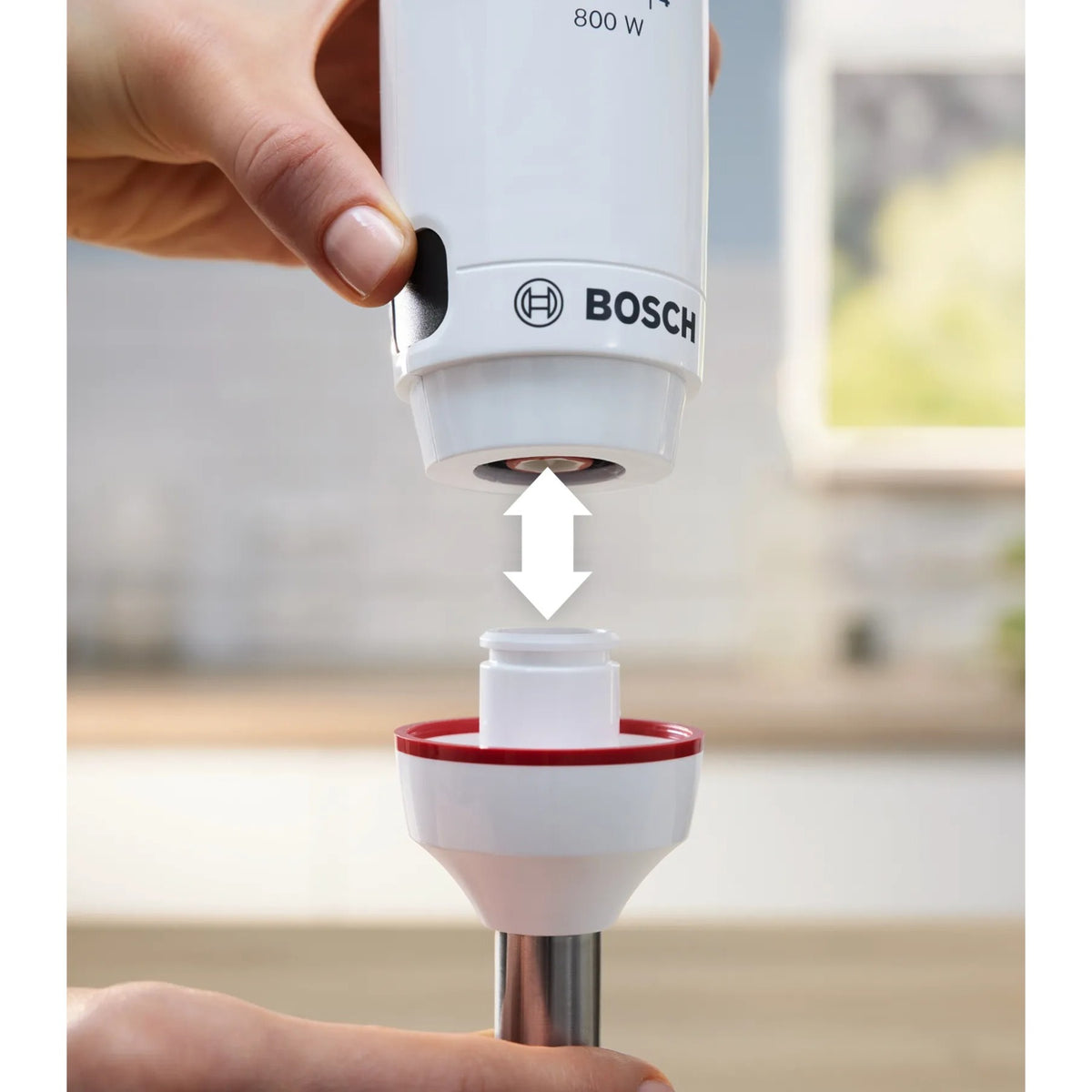 Frullatore a immersione Bosch serie 4 ergomaster 800w (bianco antracite)
