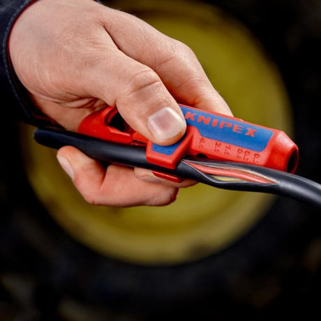 Attrezzo di smontaggio universale Knipex - ergostrip sinistro - rosso