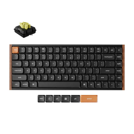 Keychron k3 max se qmk tastiera meccanica personalizzata wireless (nera, layout us (qwerty), milk pom banana, 75%, rgb, hot swap, 2.4 ghz | bluetooth 5.3 | usb-c)