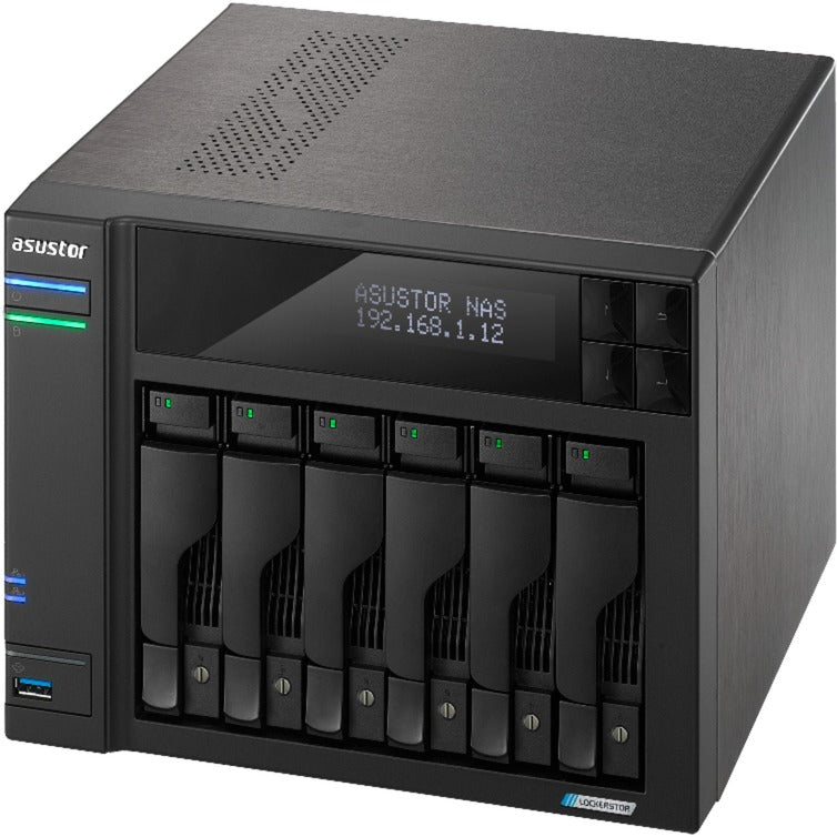Asustor lockerstor 6 as6706t nas (nero)