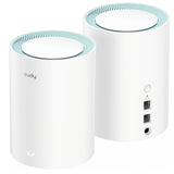 Router mesh Cudy ac1200 gigabit mesh wi-fi (confezione da 2) (bianco)