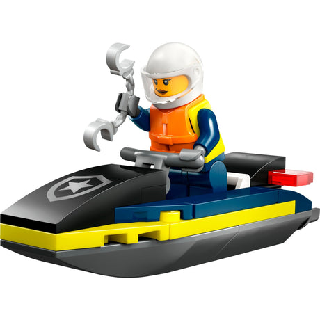 Lego city - gioco di costruzione con moto d'acqua della polizia (30693)