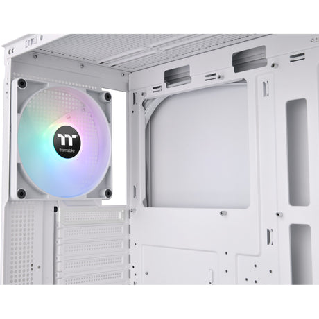 Thermaltake view 270 tg argb - custodia midi tower snow (bianco | 2x USB-A | 1x USB-C | RGB | vetro temperato)