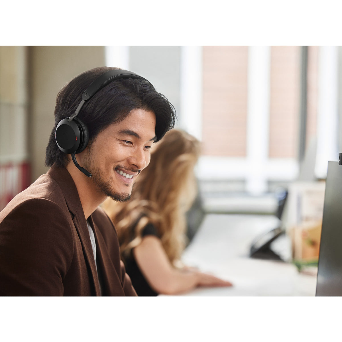 Auricolare on-ear Jabra evolve2 75 (nero, link380c, microsoft team)