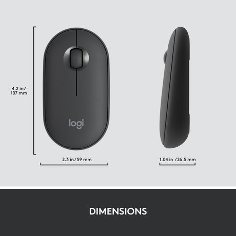 Set desktop wireless sottile Logitech mk470 (nero, layout internazionale USA (qwerty), interruttori a forbice, 100%, 1000 dpi)