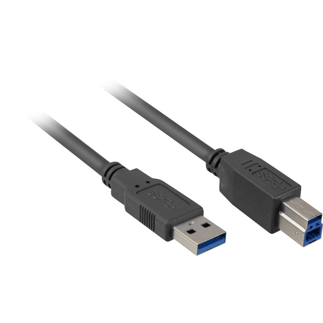Cavo Sharkoon USB-A 3.0 > USB-B (nero, 1 metro)