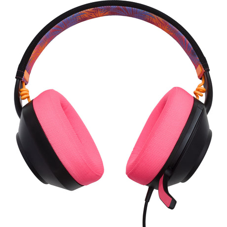 Powera Lucidsound LS10 Cuffie da gioco cablate - Cuffie da gioco over-ear con branding Midnight (Nero Rosa, Playstation 5, Playstation 4, Xbox Series X|s, Xbox One, PC, Mobile)