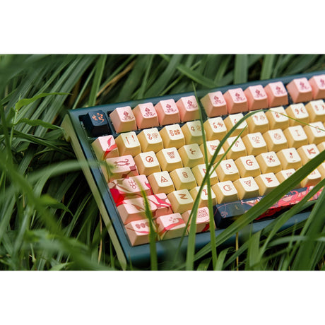Tastiera da gioco meccanica rgb in edizione limitata Ducky Year of the Snake 2025 (nera, layout USA (qwerty), cherry mx2a marrone, 75%, rgb, copritasti dye-sub pbt, hot-swap)