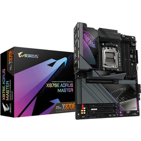 Scheda madre Gigabyte x870e aorus master socket am5 (nera, raid, 5 GB LAN, Wi-Fi 7, BT, audio, ATX)