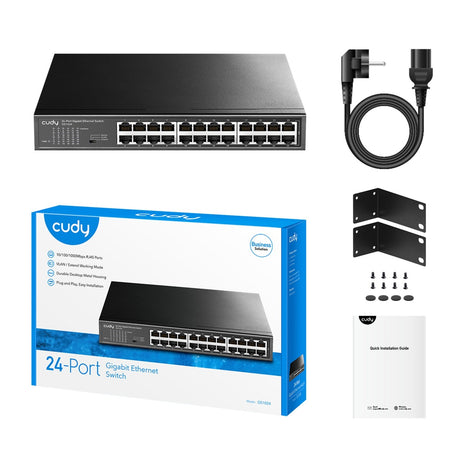 Switch Cudy in metallo gigabit a 24 porte (nero)