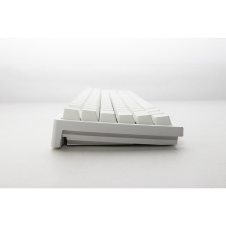 Tastiera da gioco meccanica Ducky zero 6108 rgb bianco puro (bianca, layout us (qwerty), blu cherry mx2a, 100%, LED rgb, pbt doppio scatto, hot swap, 2,4 ghz | bluetooth | usb-c)