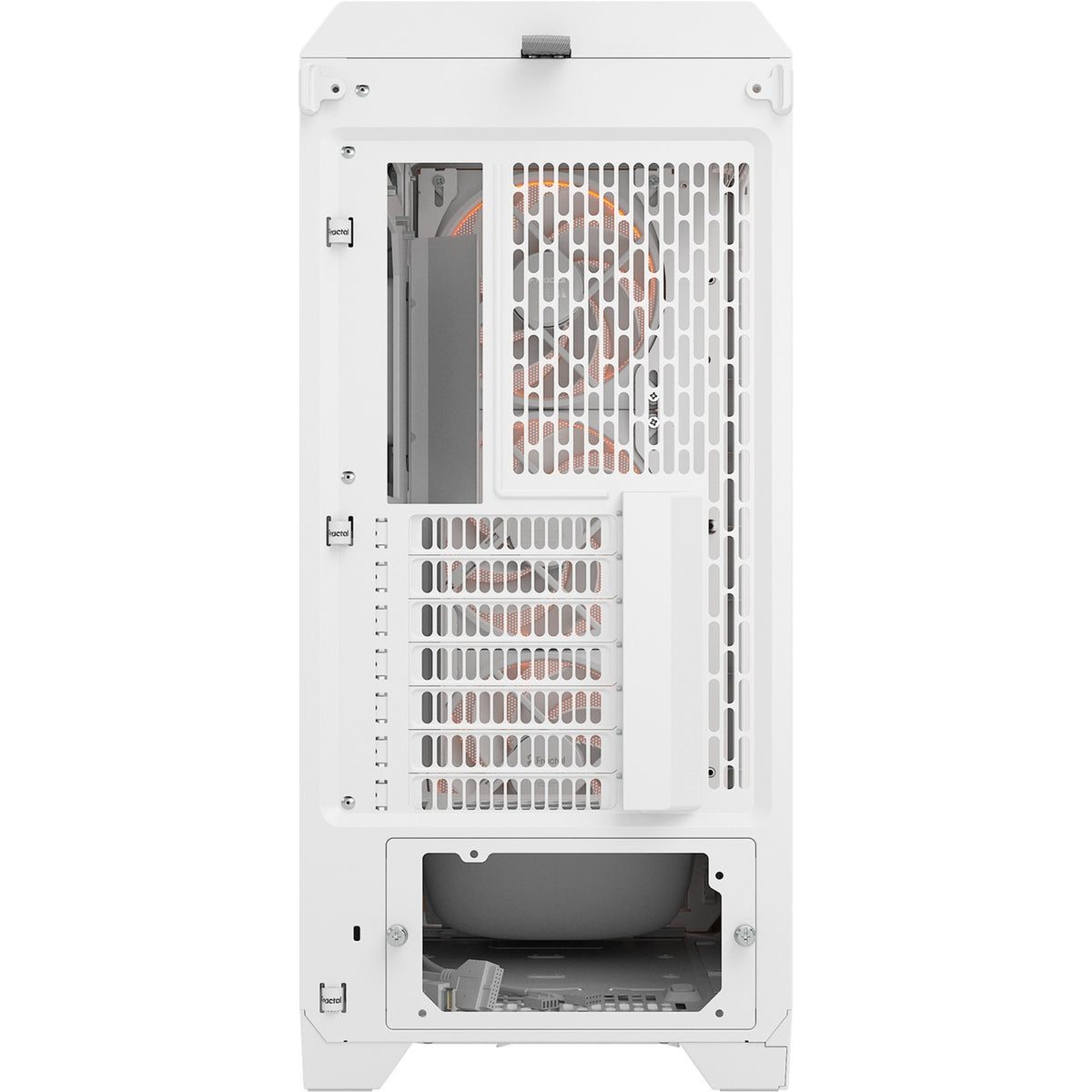 Design frattale custodia meshify 3 ambient pro rgb midi tower (bianco | 2x usb-a | 1x usb-c | rgb | vetro temperato)