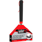 Spazzola per pulizia griglia Weber a tre lati (nero rosso, 30 cm)