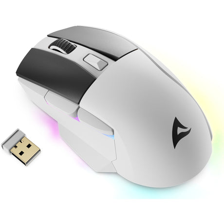 Mouse da gioco Sharkoon skiller sgm50w (bianco, 400 - 6400 dpi, LED rgb)