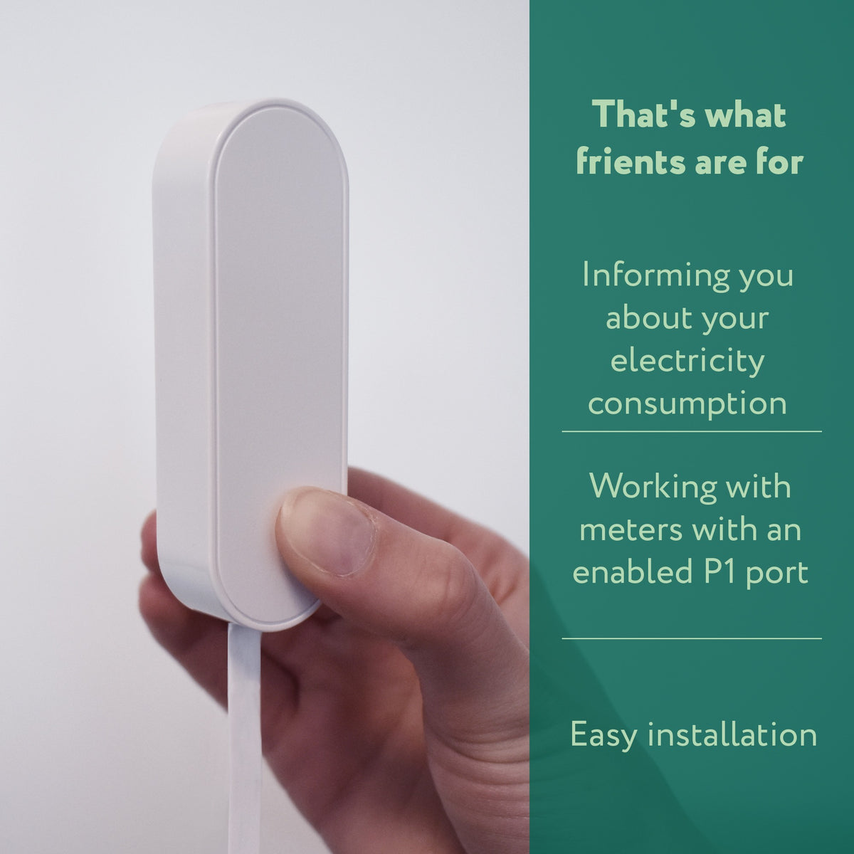 Ty frient interfaccia contatore elettrico 2, p1 risparmio energetico (bianco, zigbee 3.0)
