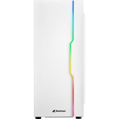 Custodia midi tower Sharkoon RGB Slider (bianco | 3x USB-A | RGB | vetro temperato)