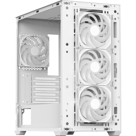 Custodia mini tower Aerocool b301a (bianco | 1x USB-A | 1x USB-C | RGB)