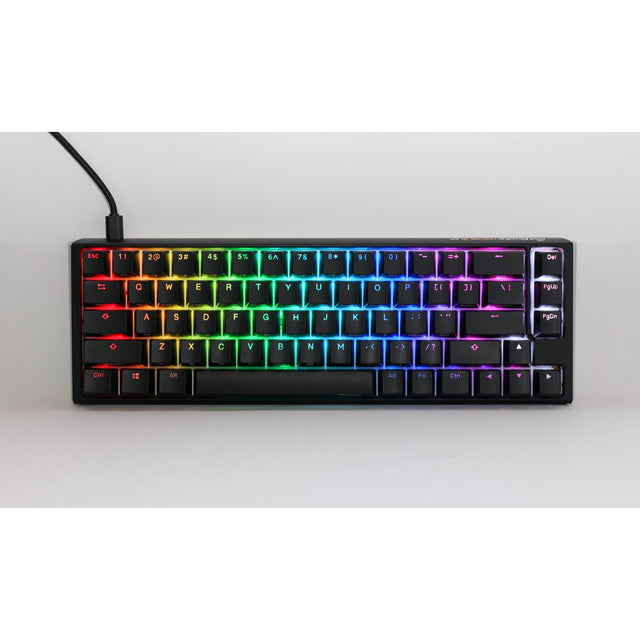 Ducky one 3 classic sf rgb tastiera meccanica (nera, layout us (qwerty), cherry mx brown, 65%, led rgb, double-shot pbt, hot-swapable, meccanica quack)