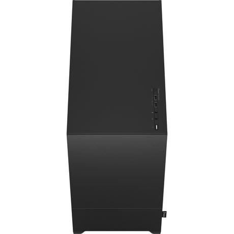 Design frattale pop mini alloggiamento midi tower solido nero silenzioso (nero | 2x USB-A)