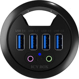 Hub USB Icy Box ib-hub1403a (nero)