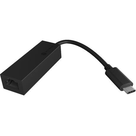 Icy box ib-lan100-c3 adattatore usb-c > gigabit ethernet lan (nero)
