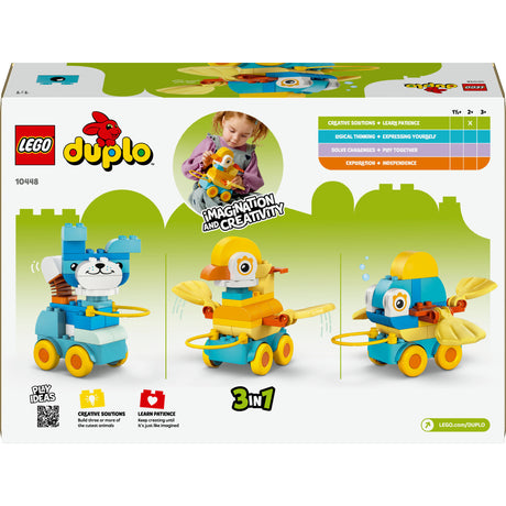 Lego Duplo 10448 Animali su ruote 3 in 1 Giocattolo per bambini
