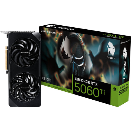 Scheda grafica Gainward GeForce RTX 5060 Ti Ghost 8GB (3x DisplayPort, 1x HDMI 2.1, DLSS 4)