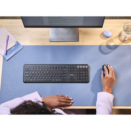Tastiera wireless Trust Vaiya (nera, layout americano (qwerty), 100%, Bluetooth 2,4 GHz)