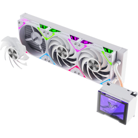 Xyz pc gear hydroview aio 360 raffreddamento ad acqua (bianco, argb, pwm)