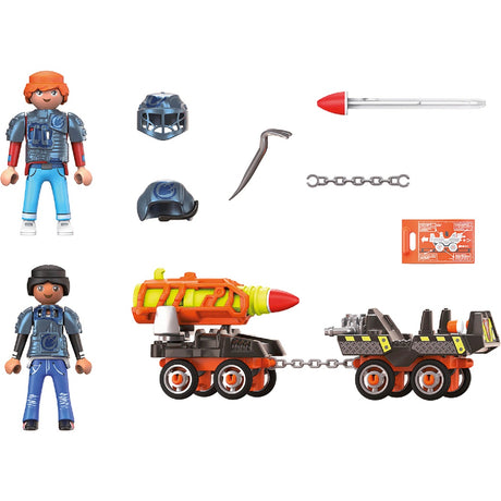Playmobil Dino Rise - giocattoli da costruzione Dino Mine Rocket Kart (70929)