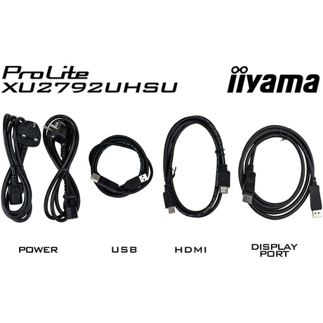 Monitor Iiyama prolite xu2792uhsu-b6 27 4k uhd (nero, hdmi, display port, 3x usb-a, usb-b, usb-c)
