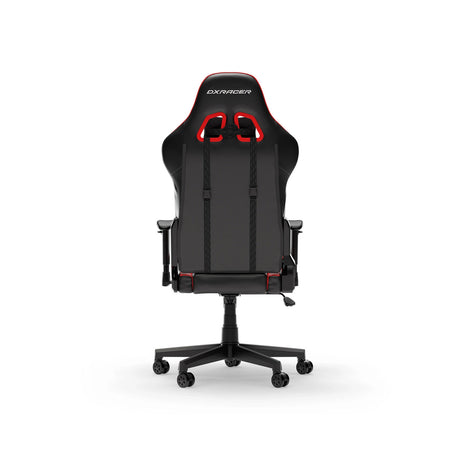 Dxracer principe l sedia da gioco in pelle pvc nero rosso (nero rosso)