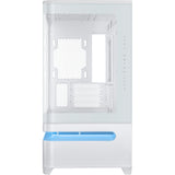 Custodia Midi Tower Asus Prime Ap202 (Bianco | 2x USB-A | 1x USB-C | RGB | Vetro temperato)