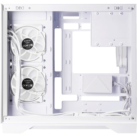Custodia Chieftec Visio Midi Tower (bianco | 2x USB-A | 1x USB-C | RGB | vetro temperato)