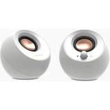 Altoparlante per PC Creative Pebble V3 (bianco, Bluetooth, USB-C, Aux)