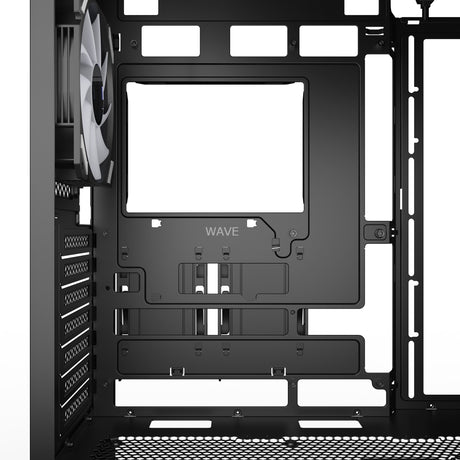Custodia midi tower Sharkoon ak4w per strip rgb (nero | 2x usb-a | 1x usb-c | rgb | vetro temperato)