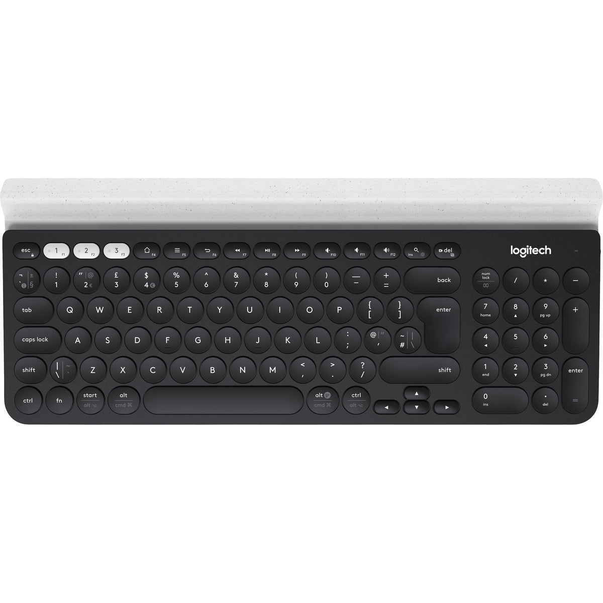 Tastiera wireless multidispositivo Logitech K780 (layout UE (QWERTY), Bluetooth)
