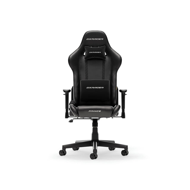 Dxracer principe l sedia da gioco in pelle pvc nera (nera)
