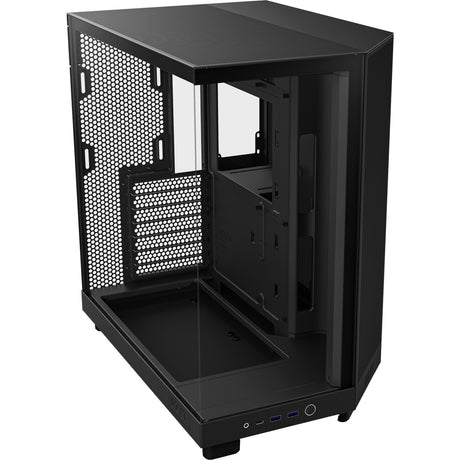 Custodia midi tower Nzxt h6 flow rgb (nero | 2x usb-a | 1x usb-c | rgb | vetro temperato)