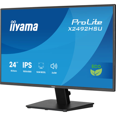 Monitor Iiyama prolite x2492hsu-b1 24 (nero (opaco), HDMI, porta display, 2x USB-A)