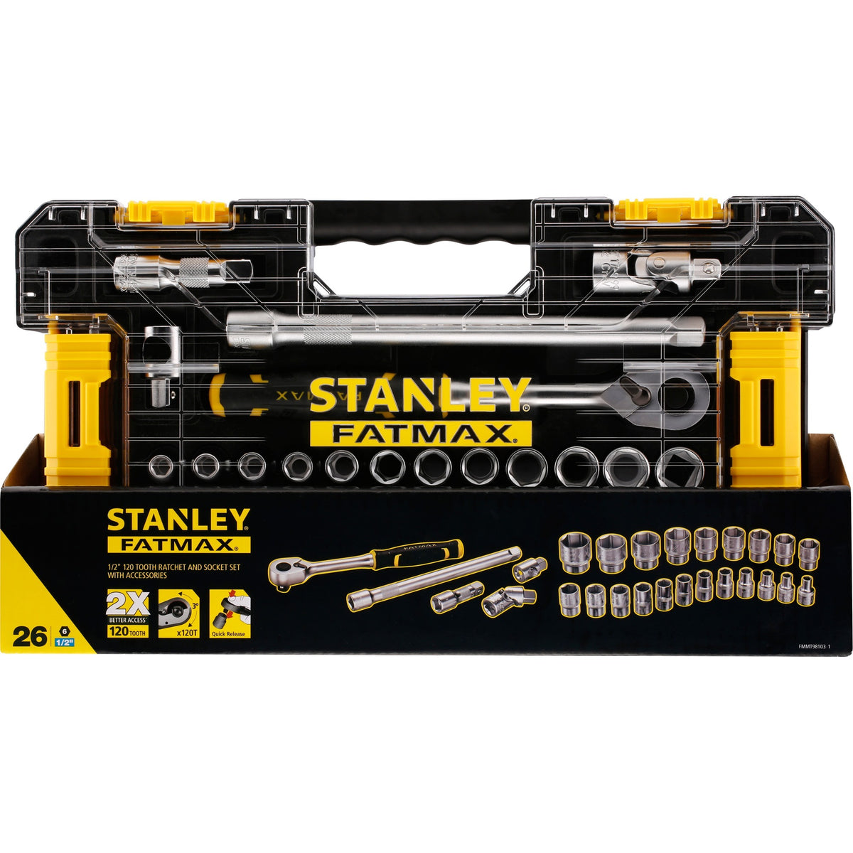 Stanley fmmt98103-1 fatmax 1 2 l set prese pro 1 2 26 pezzi