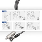 Lucchetto per laptop act ac9030 grigio 2000 mm