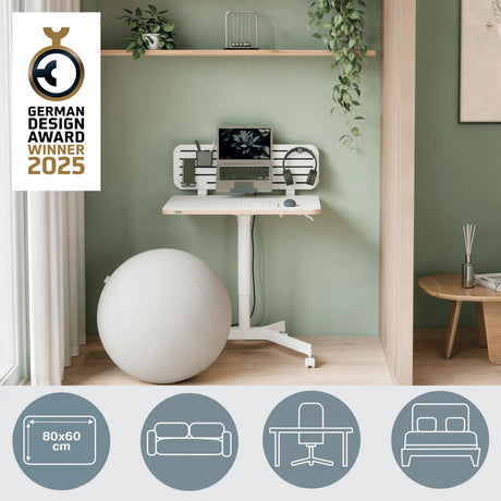 Scrivania sit-stand Leitz rettangolare ad altezza regolabile 65360001
