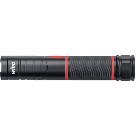 Torcia Wiha con LED, laser e luce UV (nero rosso)