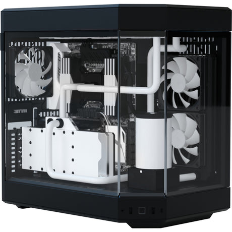 Custodia midi tower Hyte y60 (nera | 3x USB-A | vetro temperato)