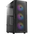 Custodia midi tower Antec ax20 (nera | 3x USB-A | vetro temperato)
